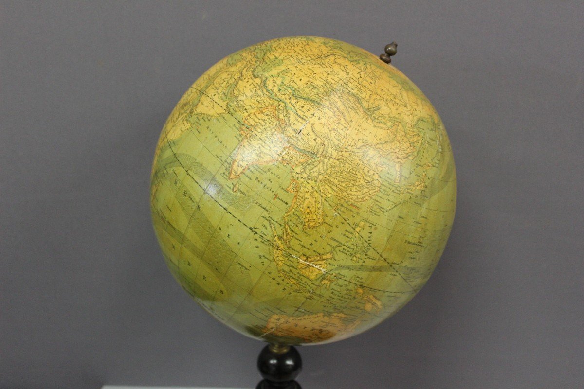 Terrestrial Globe By Vivien De Saint Martin Circa 1880-photo-2