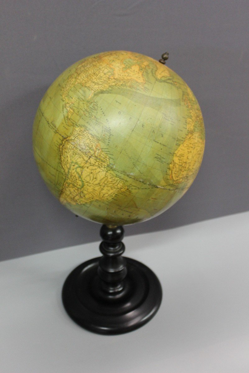 Terrestrial Globe By Vivien De Saint Martin Circa 1880-photo-1