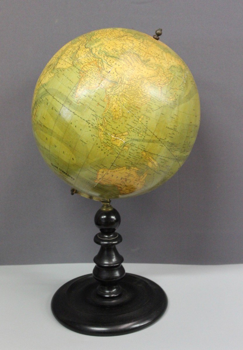 Terrestrial Globe By Vivien De Saint Martin Circa 1880-photo-8