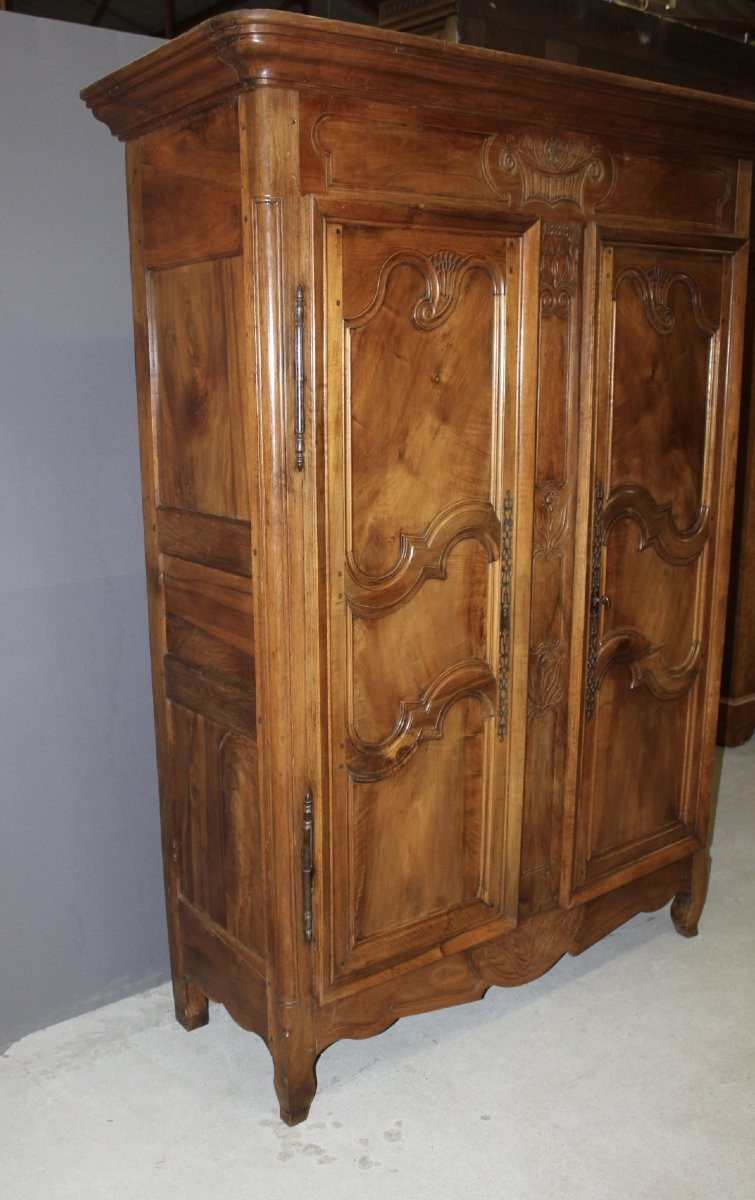 Armoire Bressane En Noyer Datée 1888-photo-3