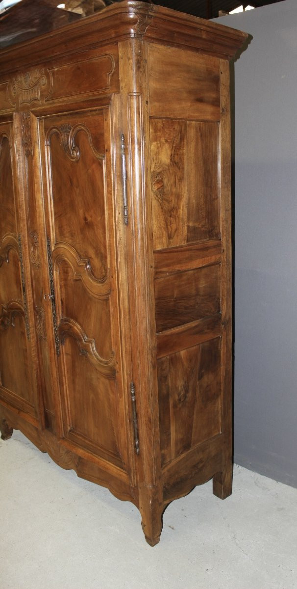 Armoire Bressane En Noyer Datée 1888-photo-4