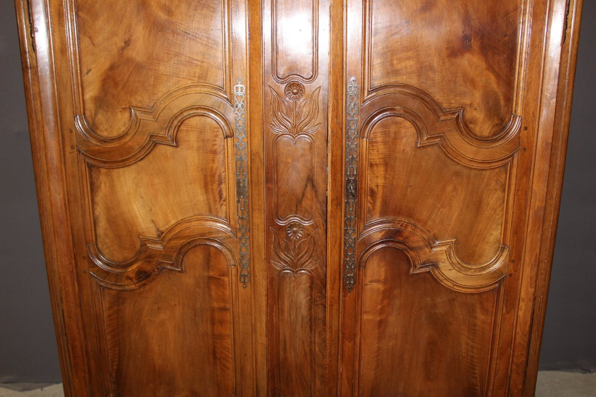 Armoire Bressane En Noyer Datée 1888-photo-4