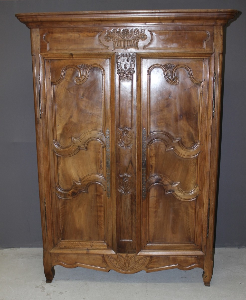 Armoire Bressane En Noyer Datée 1888