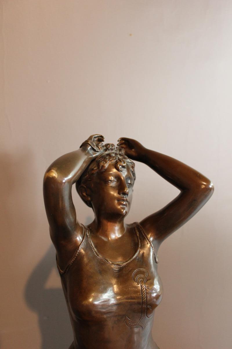 Bronze Figuring A Bather 1900-photo-3