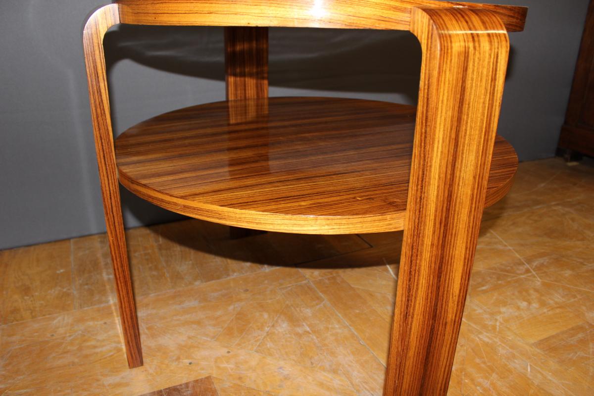 Art Deco Rosewood Pedestal Table-photo-1