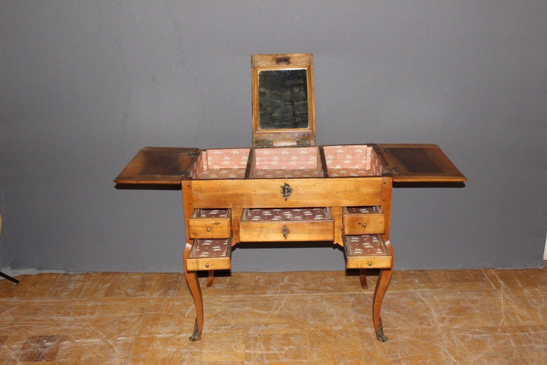 Louis XV Dressing Table In Walnut XVIII-photo-2