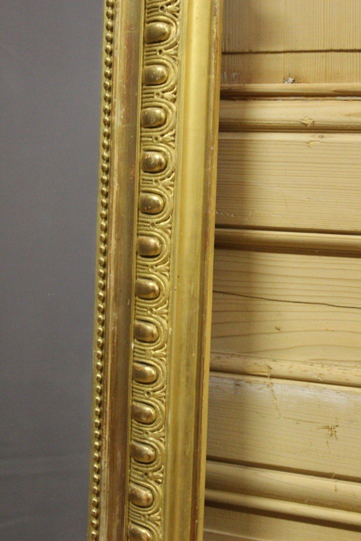 Miroir De Style Louis XV En Bois Et Stuc Doré XIX-photo-3