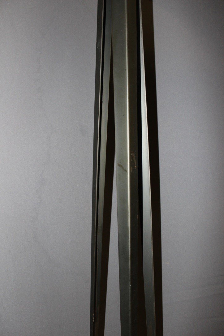 Floor Lamp In Black Lacquered Steel Circa 1980-photo-6