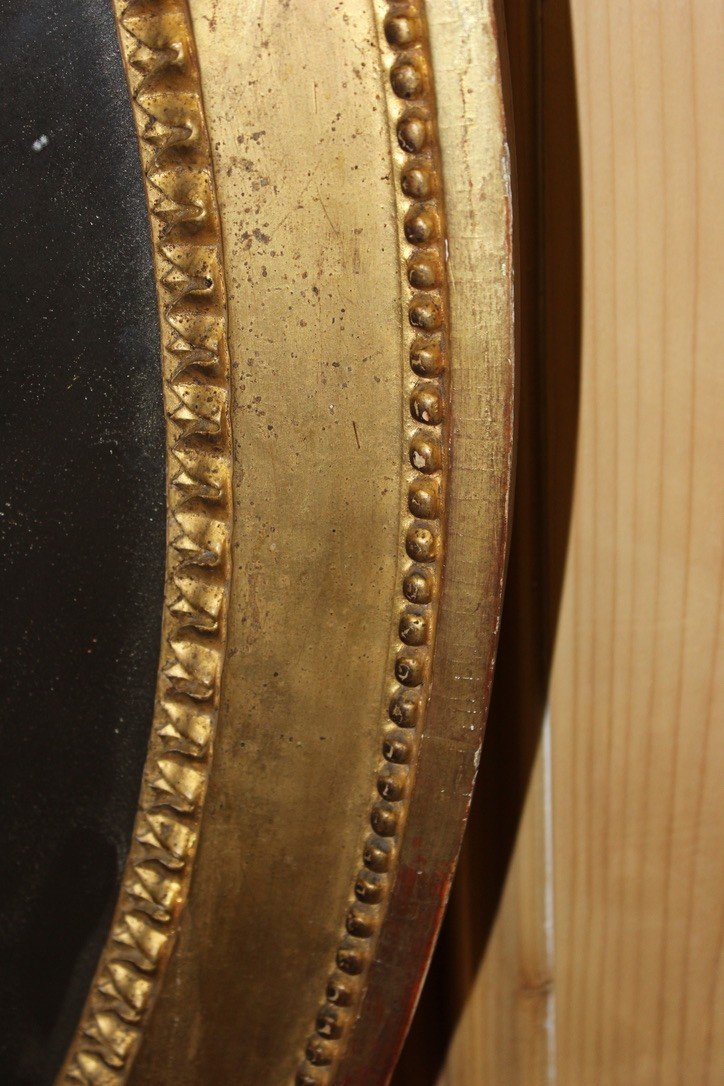 Louis XVI Mirror In Golden Wood End XVIII-photo-5