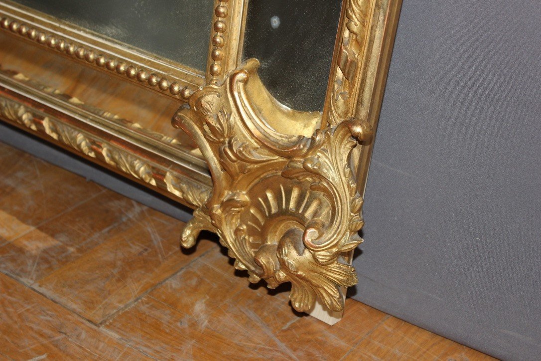 Miroir  à Pareclose De Style Louis XV d'époque Napoléon III-photo-7