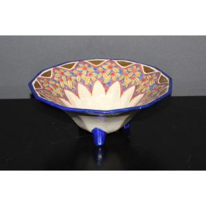 Art Deco Longwy Enamel Cup