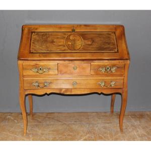 Louis XV Sloping Desk In Walnut And XVIII Marquetry