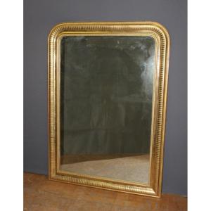 Miroir d'époque Louis Philippe En Stuc Doré d'Origine XIX