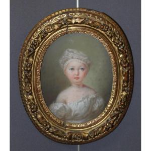 Portrait Of A Child In Pastel Dated 1827
