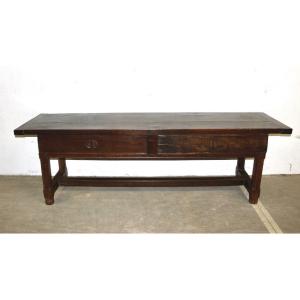 Oak Farmhouse Table Or Console Table, Late 18th Century