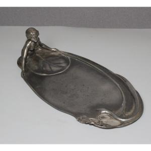 Art Nouveau Empty Pocket With Woman Decor