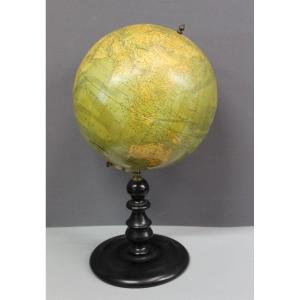 Terrestrial Globe By Vivien De Saint Martin Circa 1880