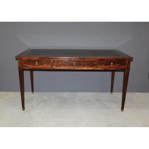 Restoration Period Mahogany Bureau Plat 19th Century