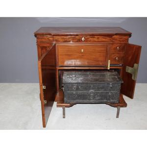 19th Century Corsair Safe In Mahogany