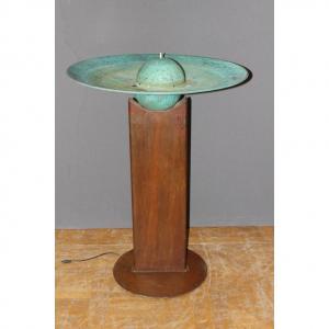 Fountain In Iron And Copper By Tom Torrens Circa 1990