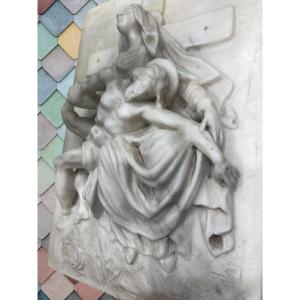 XVIIème - Ecole Italienne - Haut Relief - « la Déploration Du Christ »