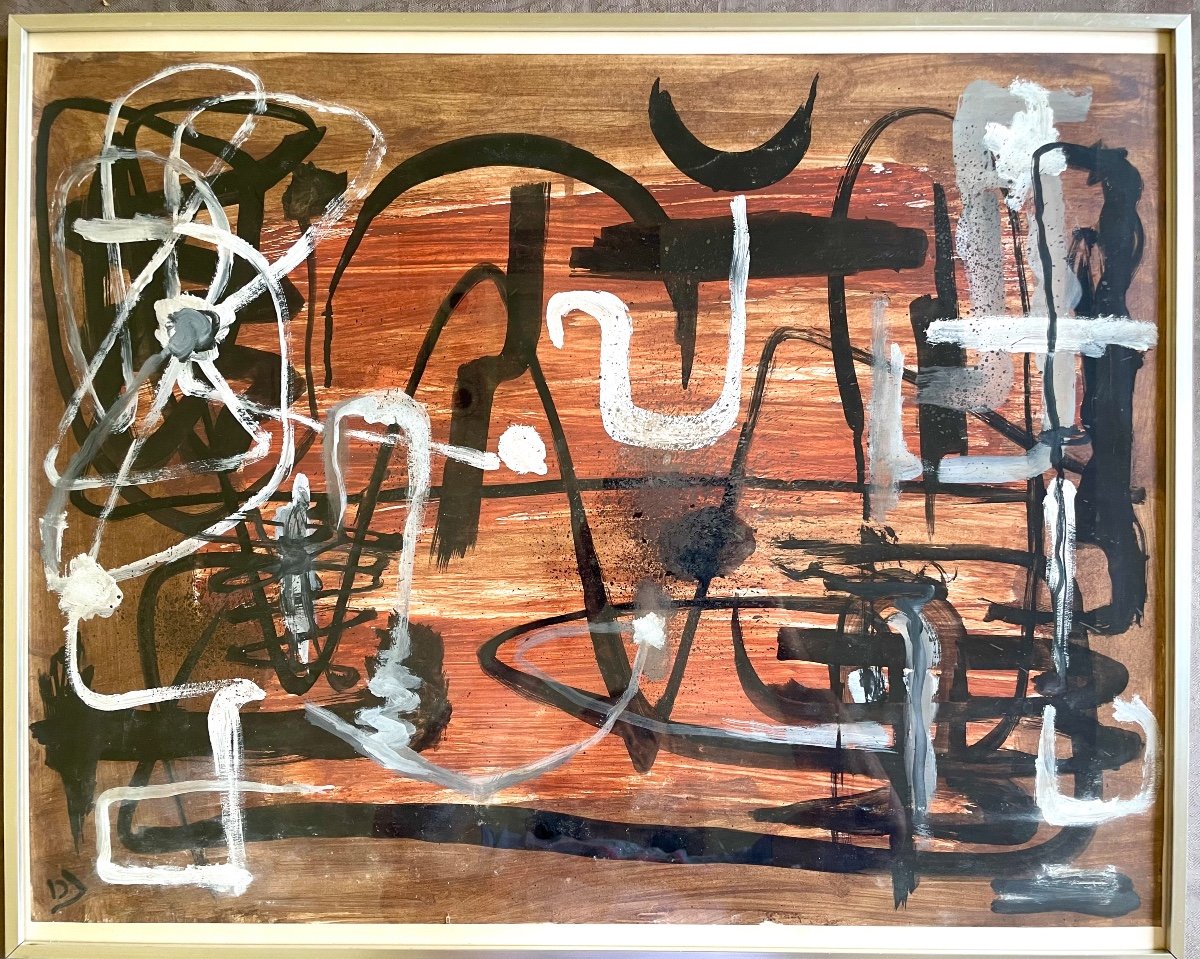 J. Démoulin, Oil On Paper, Signed, Dated 1965 And Titled