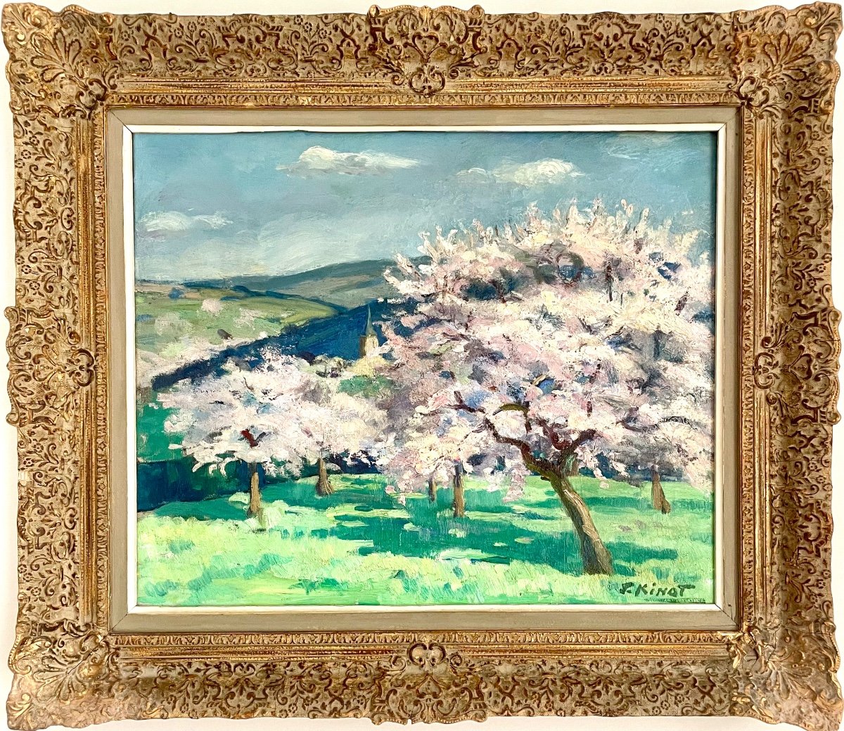 Joseph Kinot (1903-1968), Orchard In Durbuy, Hst, Signed, 1949