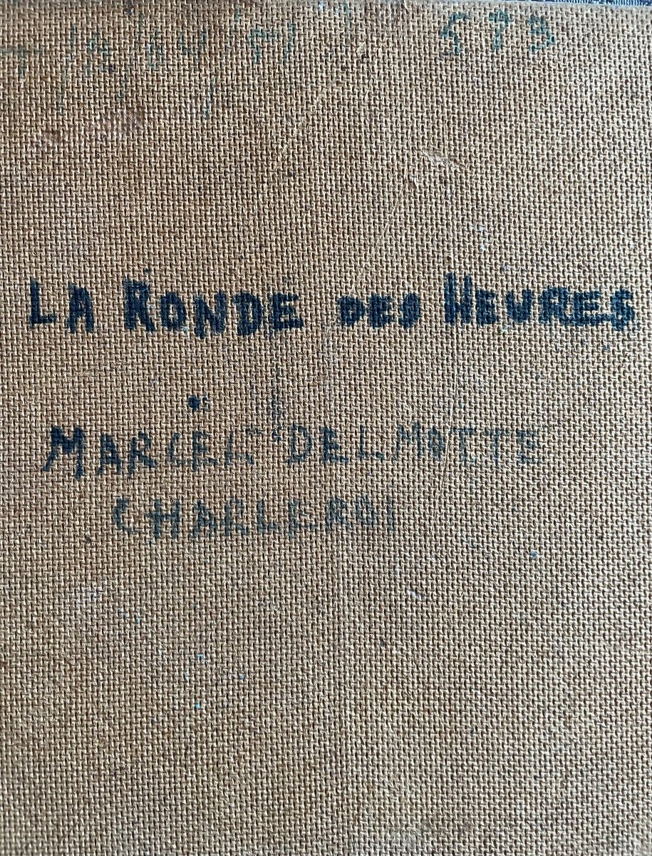 Marcel Delmotte, La Ronde Des heures, huile sur panneau, Signée, Ca1960, Encadrée -photo-4