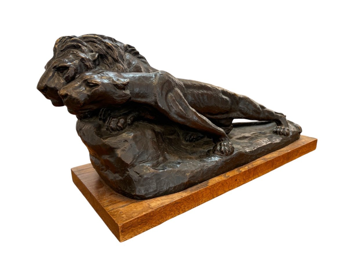 Corrado Alberto Mazzei (1885-?) "the Prelude" Bronze Sculpture With Golden Patina 