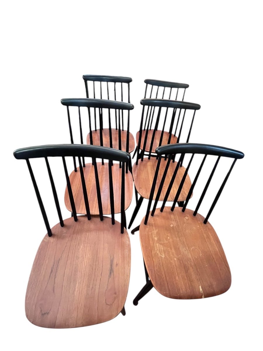 Fanett Chairs By Ilmari Tapiovaara, 1970s