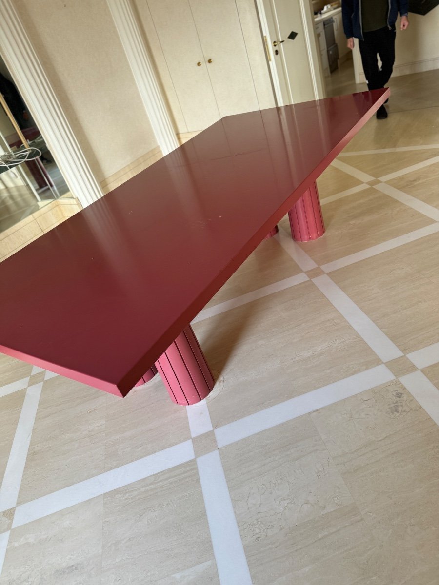 Table Contemporaine Design Année 80 Style Menphis-photo-4