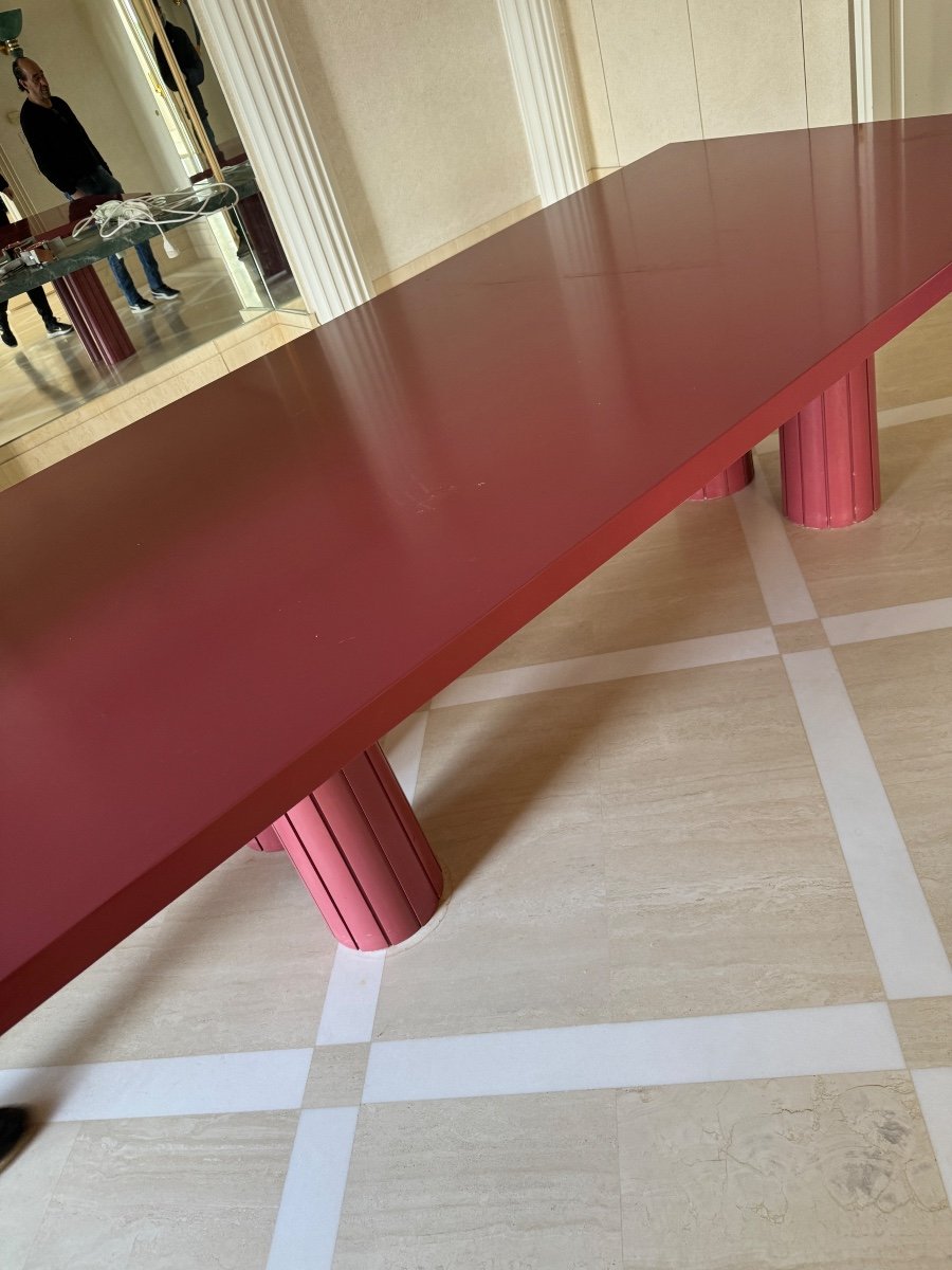 Table Contemporaine Design Année 80 Style Menphis-photo-6