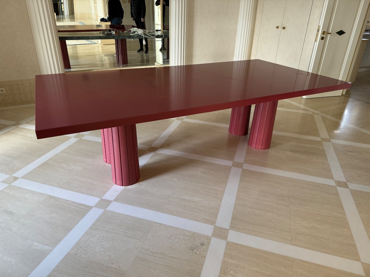 Table Contemporaine Design Année 80 Style Menphis-photo-7