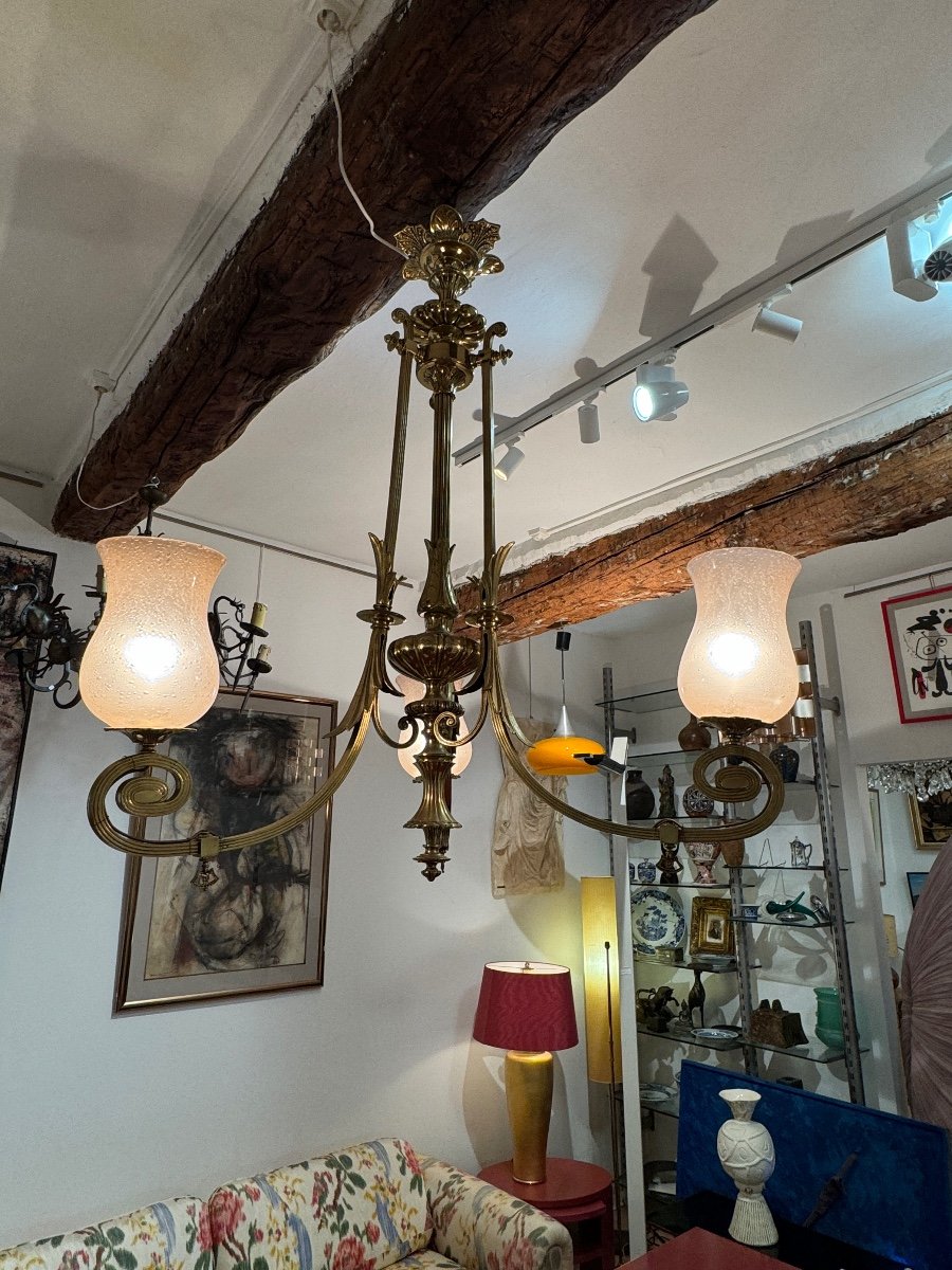 Large Chandelier, Vienna, 1890s-photo-3