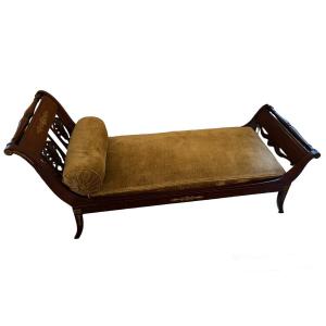 Empire Period Mahogany Meridian Bench