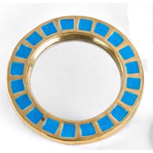 Mithé Espelt (1923-2020) Blue Sun Mirror