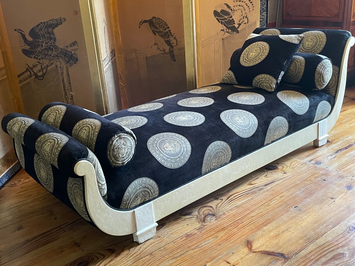 Art Deco Parchment Daybed-photo-4