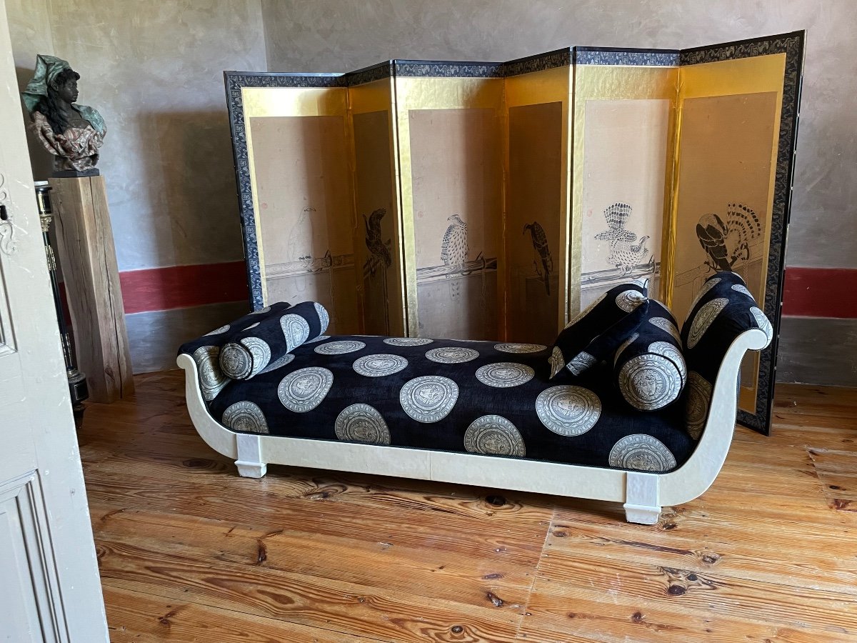 Art Deco Parchment Daybed