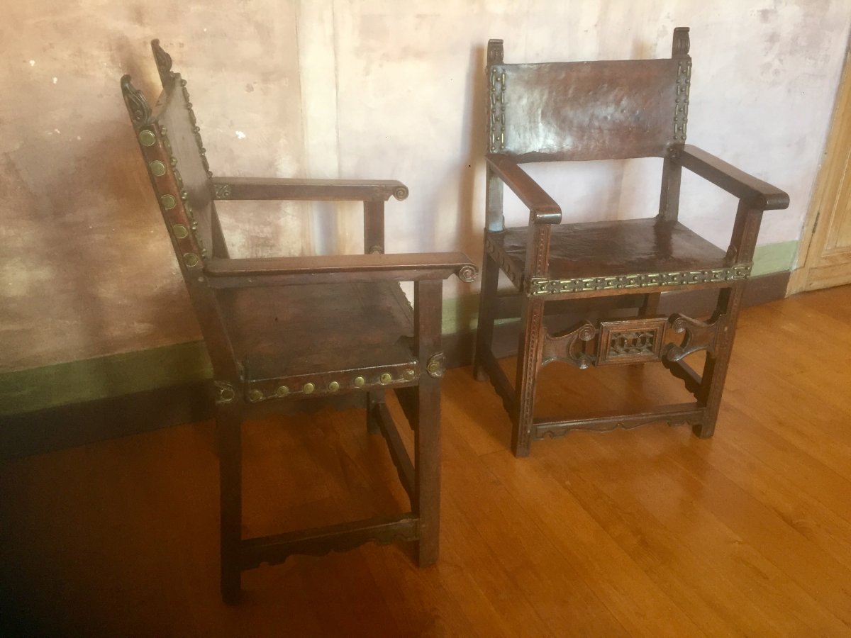 Pair Of Spanish Armchairs-photo-4