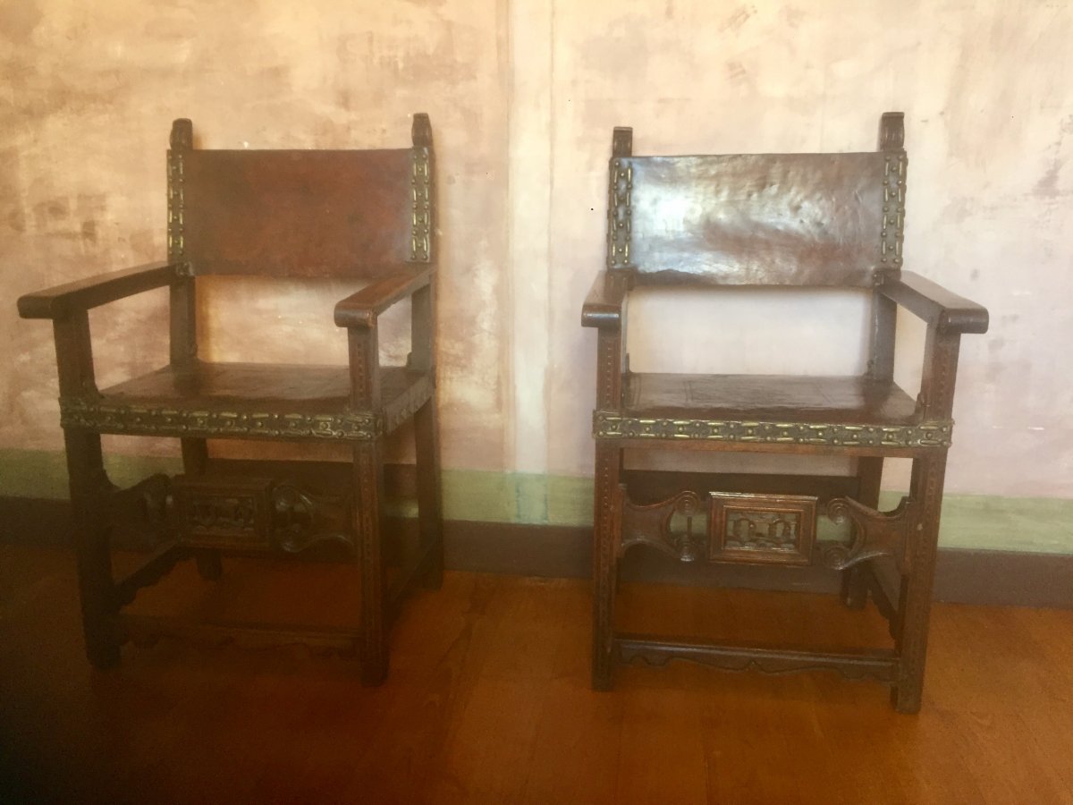 Pair Of Spanish Armchairs-photo-7