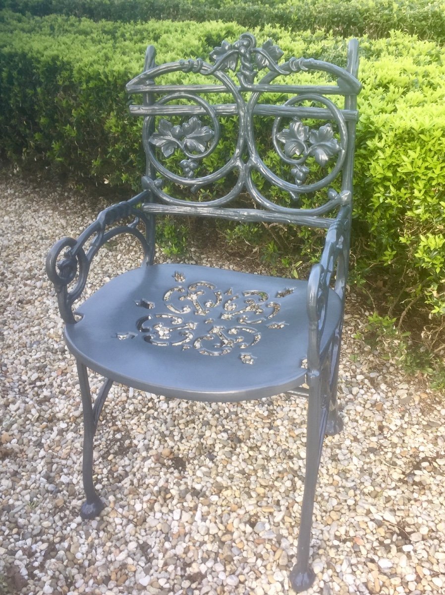 Fauteuil et chaise  de jardin   -photo-4