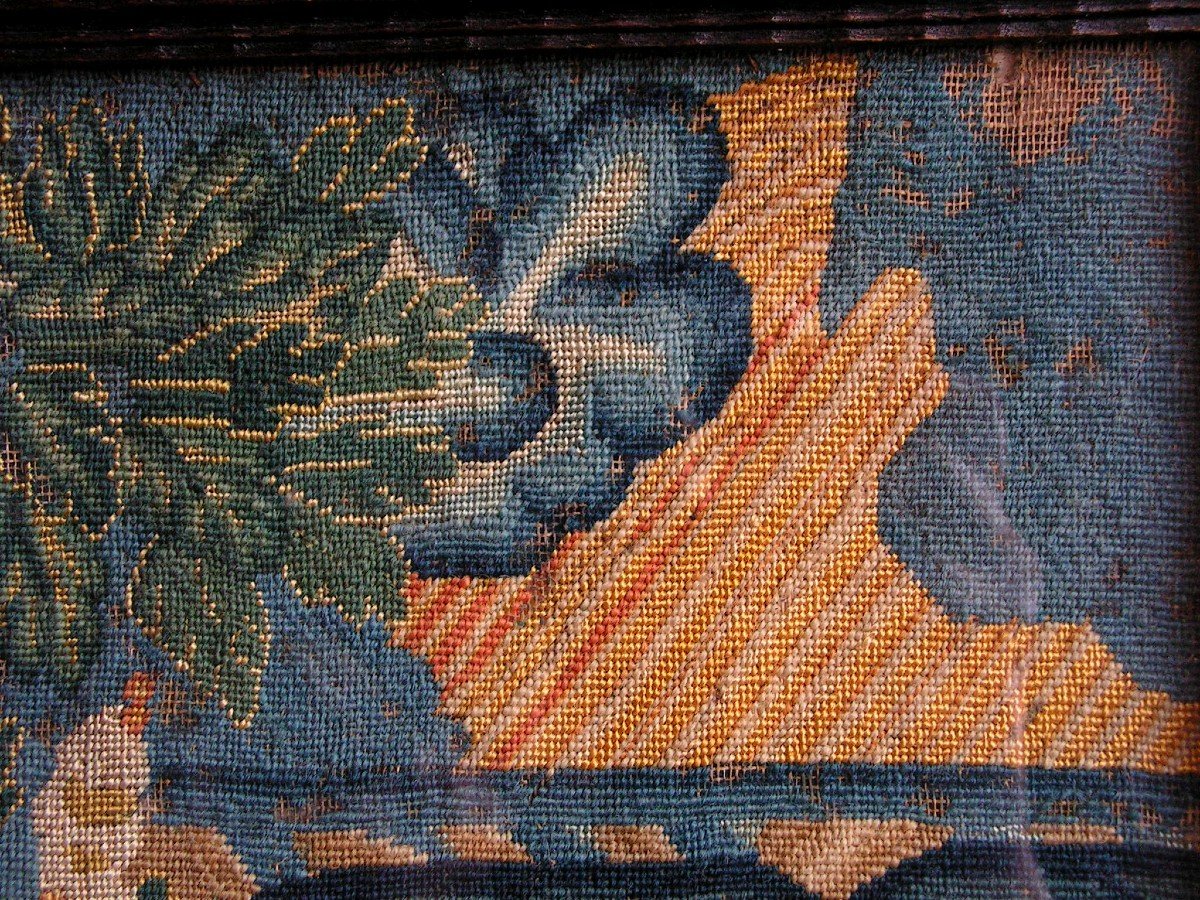 Canevas - Tapisserie Angleterre XVI - XVIIe Broderie Aux Petits Points -photo-3