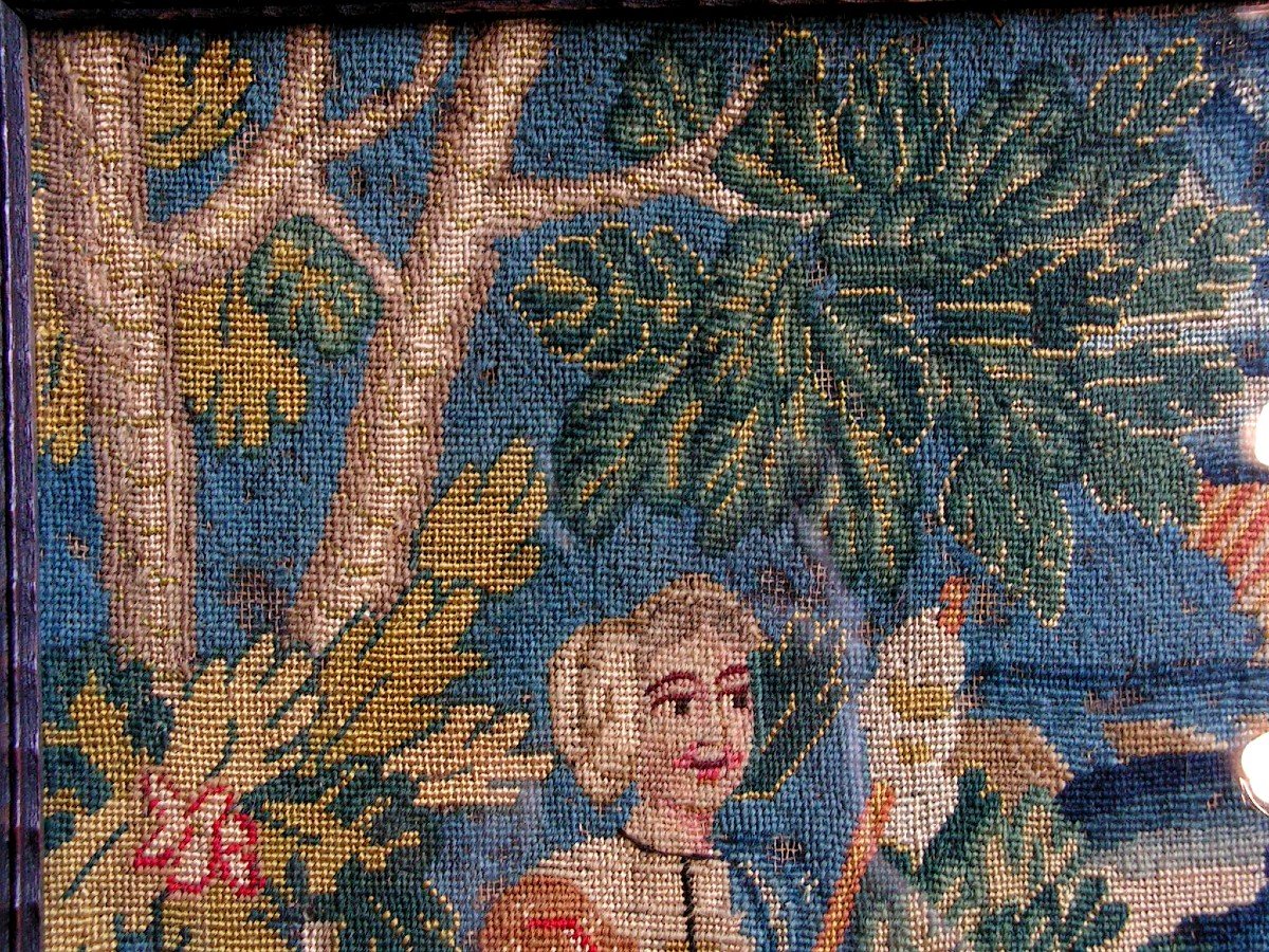 Canevas - Tapisserie Angleterre XVI - XVIIe Broderie Aux Petits Points -photo-4