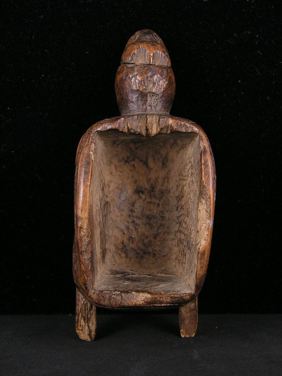 Tabatière Art Populaire d'époque XVIII ème Personnage Crotteux En Bois Sculpté A Restaurer-photo-2