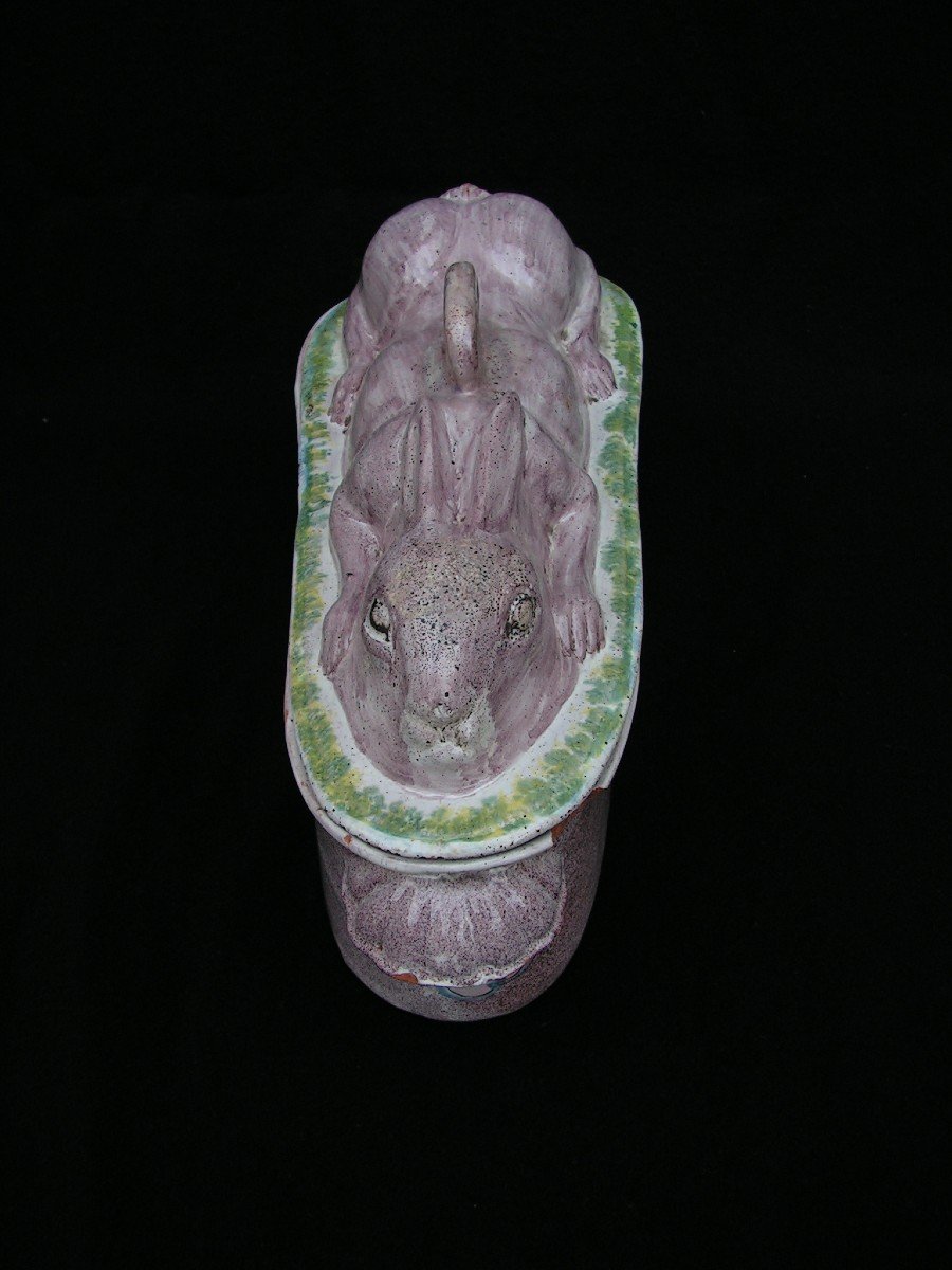 Terrine Or Hare Lodging In Nevers Bethlehem Earthenware From The 18th Century-photo-3