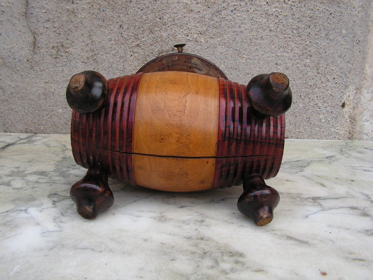 Bistro Barrel Shaped Counter Roulette Game Folk Art-photo-5