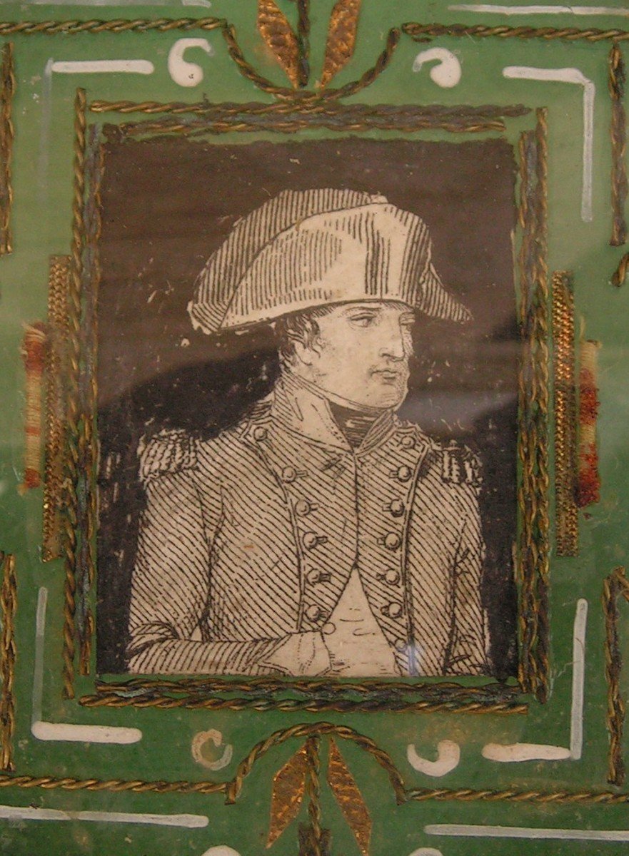 Box End Of XVIIIth Century Portrait Of The Emperor Napoleon 1769-1821 Cold Enamel Decoration -photo-3