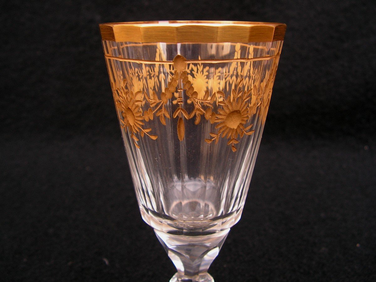 Daum Nancy France Port Or Digestif Service In Crystal, Regence Model, Late 19th Century-photo-2