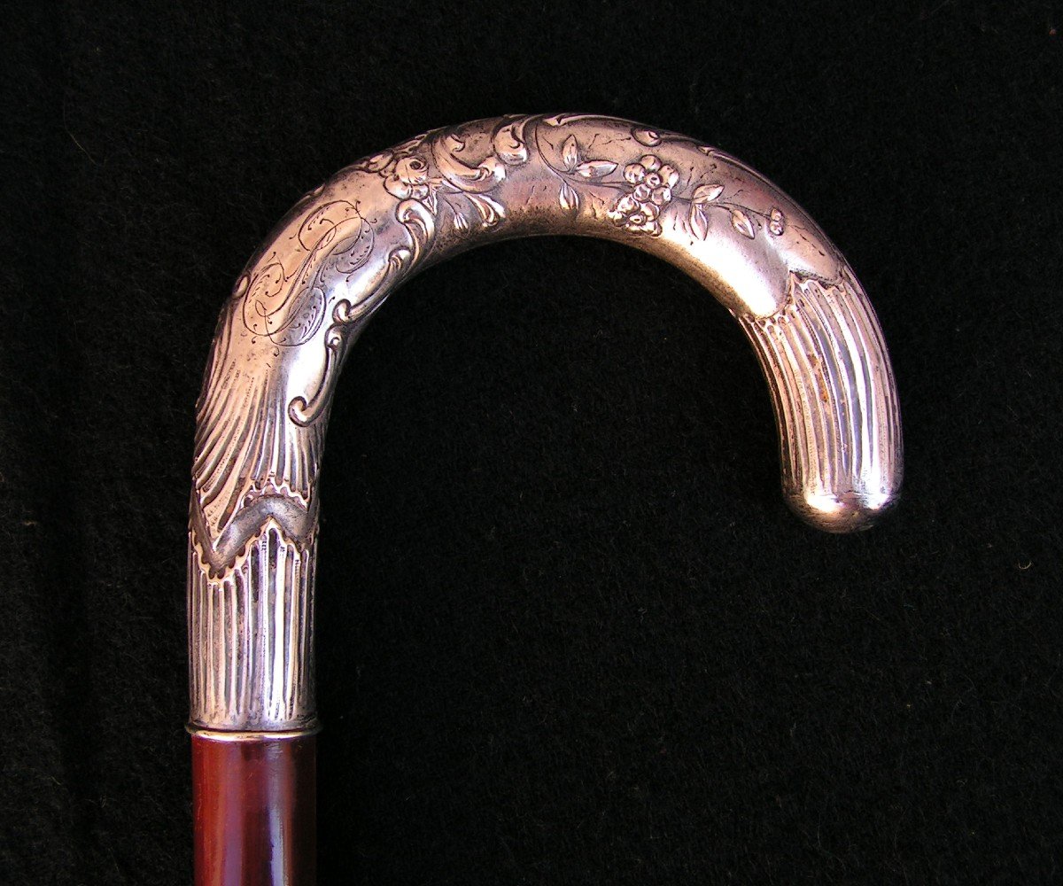 Travel Or Folding Cane Silver Knob Gadget Cane-photo-3