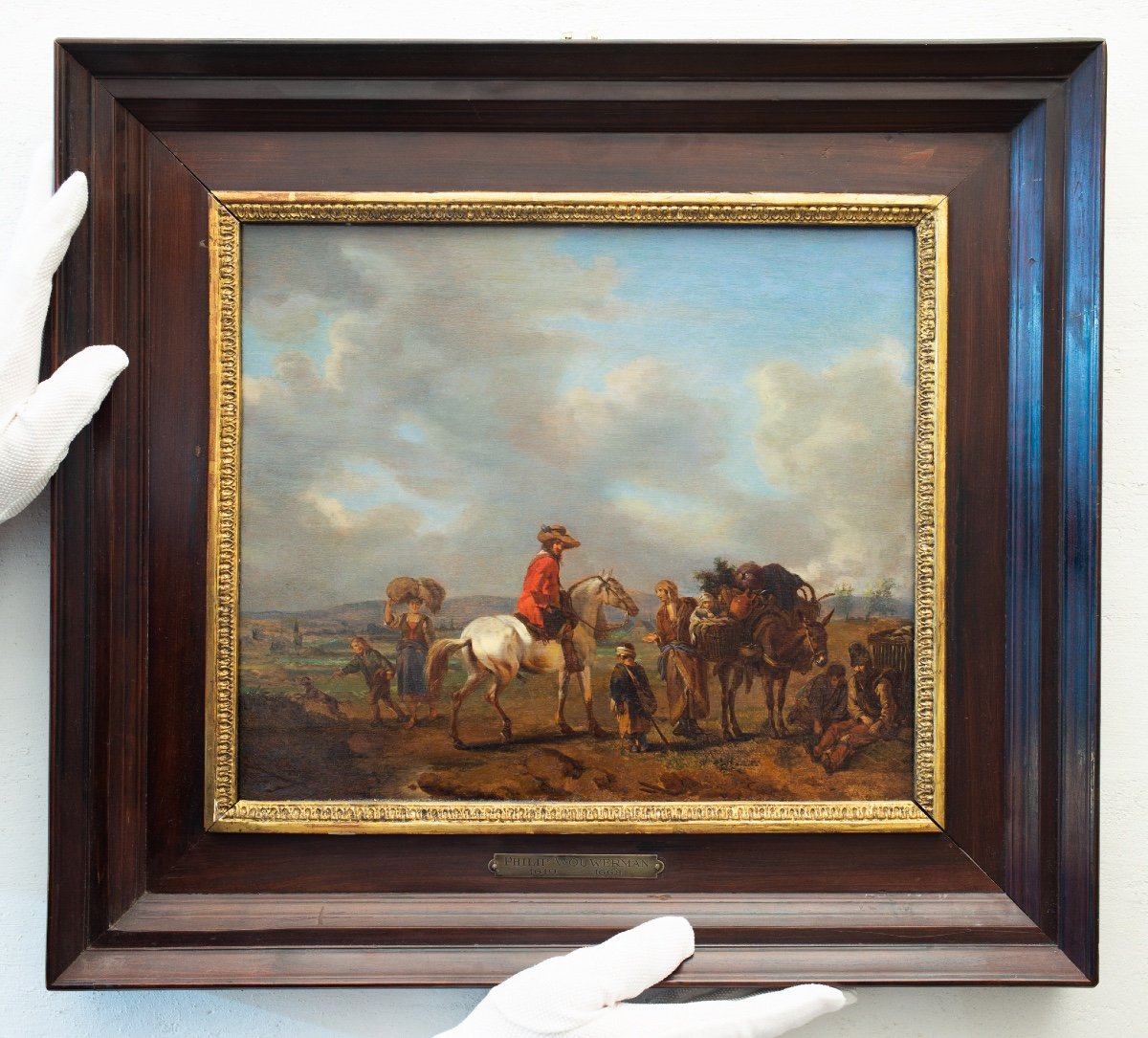 Landscape With Gentleman On Horseback And Peasant Woman Receiving Alms-photo-3